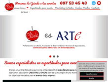 Tablet Screenshot of laguindaproducciones.com